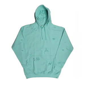 Factory Direct Custom Oversize Distressed Hoodies <b>for</b> Men Acid <b>Wash</b> Style 100% Cotton Embroidered Street Style Winter Bulk <b>Sale</b> - Product Image 5