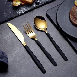 Ensemble de couverts dorés naturels en acier inoxydable pour la maison, la cuisine et le restaurant. - Product Image 6