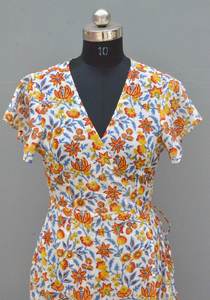 ชุดเดรสแขนสั้นสำหรับผู้หญิงชุดปาร์ตี้สไตล์อินเดียสำหรับฤดูร้อนและของขวัญวันวาเลนไทน์ - Product Image 5