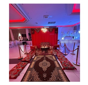 Decoración de asiento de salón de Henna de estilo tradicional oriental, muebles para el hogar con mechones con características de almacenamiento para sala de estar - Product Image 1