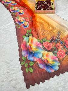 Producto moderno Georgette Handwork Saree Trending para graduación Diwali Beach Ocasiones - Product Image 2