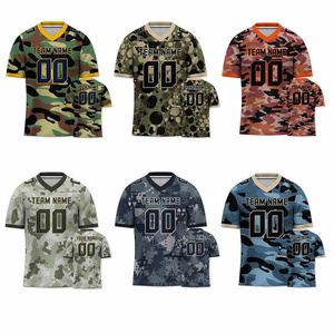 Camiseta de fútbol americano personalizada para hombre con zonas elásticas y personalización de equipos completa - Product Image 1