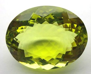 Impresionante piedra preciosa de cuarzo limón forma ovalada tamaño personalizado suelto precioso verde oro limón cuarzo piedra de corte facetado - Product Image 2