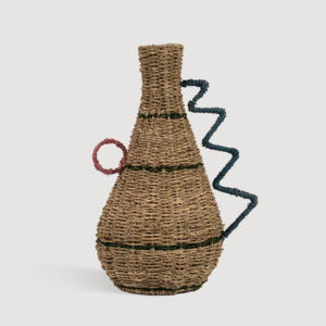 Jarrón decorativo de estilo bohemio con garabato accesorio ecológico para el hogar objeto de decoración de algas marinas hecho a mano de Vietnam - Product Image 4