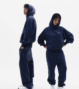 Sweat à capuche lourd avec imprimé graphique vintage surdimensionné Style Streetwear grande taille saison d'automne coton lourd - Product Image 3