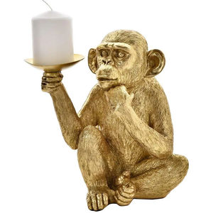 Venta al por mayor, candelabros antiguos creativos, portavelas de mono, portavelas de Metal - Product Image 1