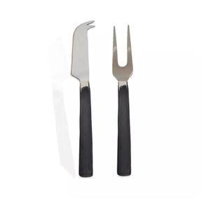 Juego de quesos de alta calidad juego de dos con mango forjado a mano nuevo tenedor de queso y esparcidor en precio al por mayor juego de quesos de metal nuevo - Product Image 1