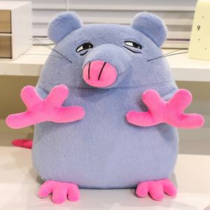 HECION 2025 TORRE DE <span class=keywords><strong>Pizza</strong></span> de moda ladrillo divertido ratón feo muñeco de peluche Animal de peluche lindo dibujos animados peluche niños regalo al por mayor - Product Image 1