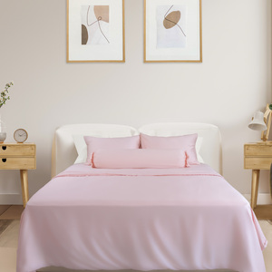 Juego de funda nórdica de 3 piezas de tamaño Queen, edredón con sensación de mano suave, ropa de cama de estilo liso y sólido para uso doméstico en Hotel - Product Image 1