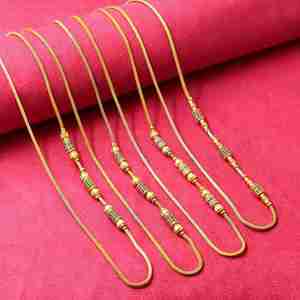 Colliers en chaîne Mopu en micro-or 14K 18K 24K en gros, chaîne en laiton plaquée or 24K, pierre CZ, bijoux pour femmes - Product Image 1