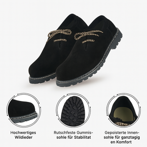 Chaussures de luxe pour hommes en cuir véritable de haute qualité, à lacets, bout fermé, confortables pour l'extérieur, collection automne - Product Image 3