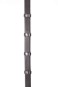 Rienda de goma híbrida Eventer suave con tapones de cuero Bio Grip producto de caballo cosido a mano - Product Image 4