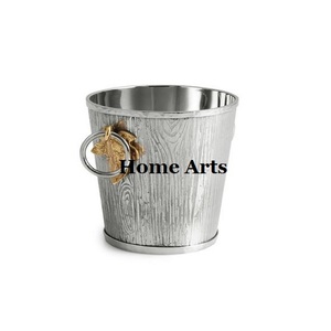 Cubo de hielo de acero inoxidable de calidad superior Diseño clásico Cubo de hielo de color dorado y plateado a precio barato - Product Image 5