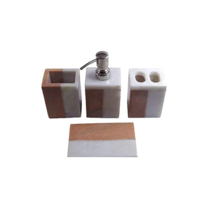 Distributeur de savon en marbre carré fait à la main, accessoires de salle de bain, article ménager, pierre blanche en marbre, prix bon marché, Offre Spéciale - Product Image 2