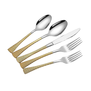 Flatware Stainless Steel Silverware Metal <b>Dinner</b> <b>Blue</b> Korean Style Wedding Bulk <b>Blue</b> Cutlery <b>Set</b> for <b>Dinner</b> Parties - Product Image 4