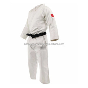 Judogi OEM de Algodón 100% Pesado, Chaqueta y Pantalones Reforzados de 500 g/m² para Entrenamiento Profesional de BJJ, Técnica Lavada, Logotipo Frontal - Product Image 6
