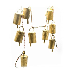 Adorno de cascabel de Navidad de latón, decoración colgante en forma de vacaciones para el hogar, tela, Santa cláusula eléctrica y árbol de Navidad - Product Image 4