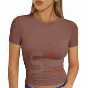 Fitness Yoga Women's <b>Crop</b> Tank <b>Tops</b> Sleeveless O-Neck Custom Breathable Quick Dry Eco-Friendly Workout <b>Tops</b> - Product Image 5
