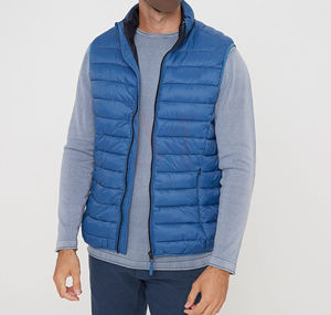 Chaleco acolchado ligero de Venta caliente para hombres Cuello sin mangas personalizable Lona de moda de invierno Todos los colores disponibles OEM - Product Image 2