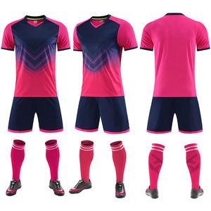 Conjunto de uniforme de fútbol Venta caliente Transpirable de alta calidad 100% Poliéster Ropa de fútbol personalizable - Product Image 2