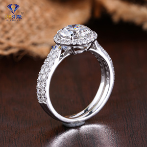 แหวนทองคําขาวเพชรกลม 1.88 TDW โดย Labstone / แหวนเพชรที่น่าสนใจตลอดกาล / สี EF-VS - Product Image 5