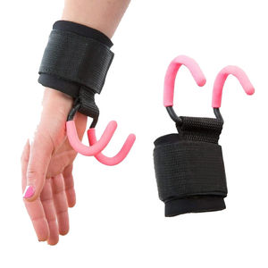 ตะขอเสริมกำลังสำหรับยกน้ำหนักแบบดึงขึ้น,ตัวพันข้อมือออกกำลังกายการฝึกกำลังมือจับสำหรับฟิตเนสข้อมือ - Product Image 6