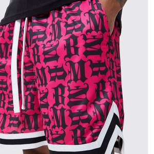 Pantalones cortos para hombre, novedad de verano, pantalones deportivos de baloncesto americano, ropa atlética de gimnasio personalizada de Hip Hop callejero, pantalones cortos de malla para hombre para baloncesto - Product Image 6