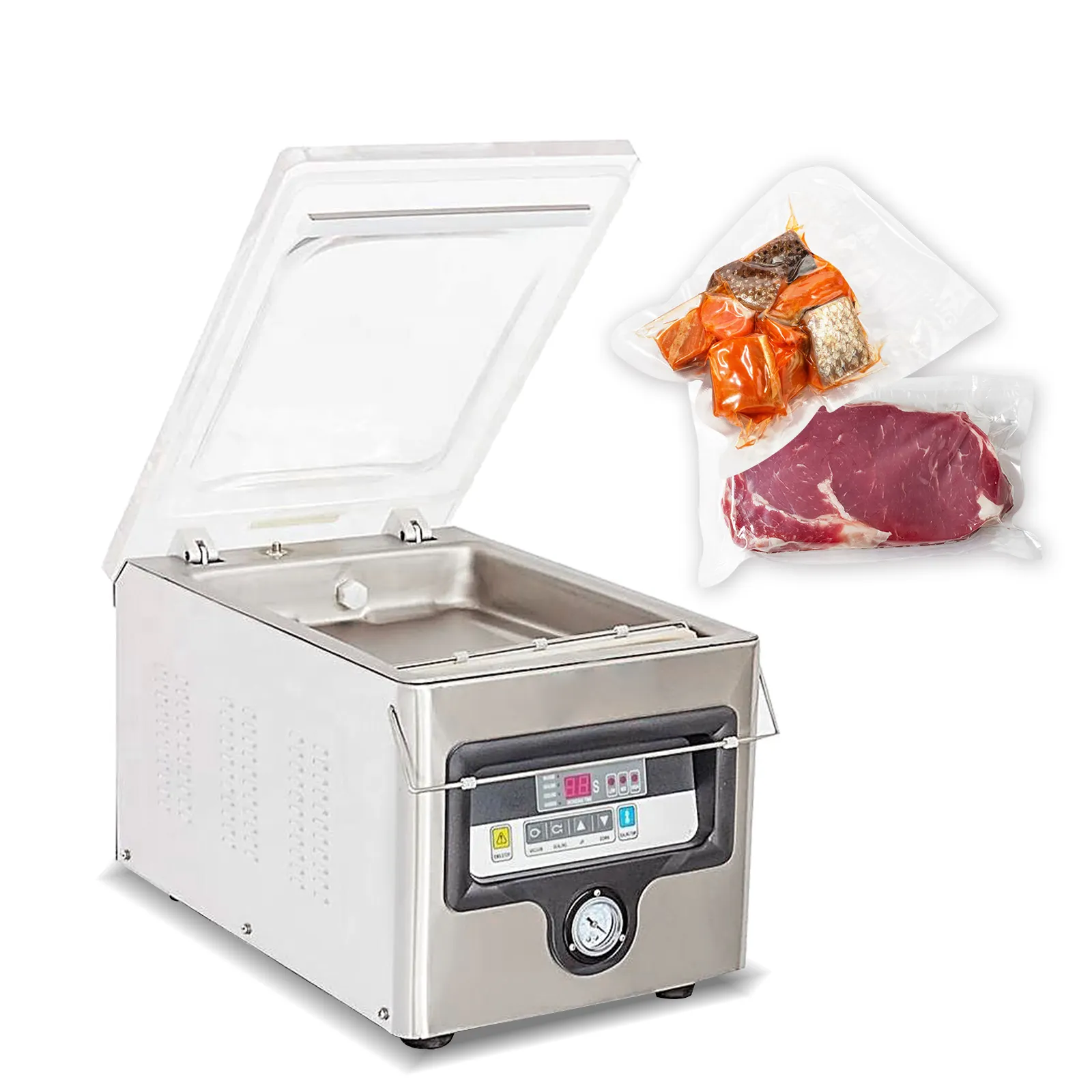 Kolice automatic table top economy food hamber vacuum sealer machine/confezionatrice sottovuoto