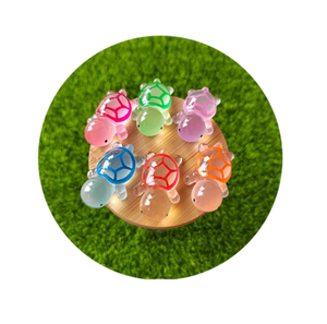 Cartone animato tartaruga serie 3D resina Micro paesaggio dipinto a mano pesce per serbatoio decorazioni piccoli ornamenti per arte - Product Image 2