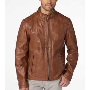 2025-26 Best Custom Unisex <b>Leather</b> <b>Jacket</b> Stand Embroidery Cow Skin Front Logo <b>Long</b> Sleeve Quick Dry Breathable OEM Service - Product Image 5
