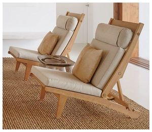 เก้าอี้พับไม้สักรุ่นใหม่ - Product Image 1