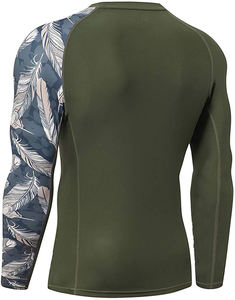 Vente chaude Rash Guard à manches longues personnalisé avec impression par sublimation à une manche Respirant et évacuant l'humidité Fitness Wear Tops Vente - Product Image 2