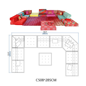 Meijia Vente Chaude Meubles de Salon Modernes de Luxe Français Canapé Modulaire Sectionnel Daybed Roche <span class=keywords><strong>Bobois</strong></span> Mah Jong - Product Image 3