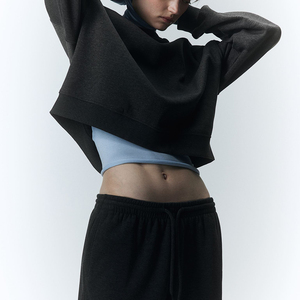 Otoño Invierno polar cálido Casual de gran tamaño con cremallera traje deportivo femenino mujeres sudaderas y pantalones chándales conjunto de dos piezas - Product Image 5