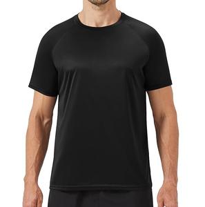 Couleur noire Gym Workout T Shirt Vêtements En Gros Logo Personnalisé Coton À Manches Courtes Sport Musculation Muscle Fitness T-Shirts - Product Image 1