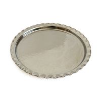 Plateau de service à café Anatolia en cuivre martelé à la main, décoratif, personnalisé, de qualité commerciale, durable, 34 cm x 13,3 pouces