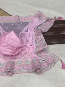 Nuevo 2024 último vestido indio exportación calidad Venta caliente mejor Georgette Saree Blusa con bordado Trabajo Mujer moda exportador - Product Image 4