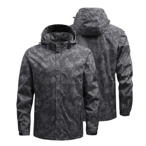 Chaqueta Cortavientos con Capucha para Hombre de Primera Calidad, Logotipo Personalizado, Invierno, Resistente al Viento, Cierre de Cremallera, Informal, Sólida, Ligera, 2025 - Product Image 1