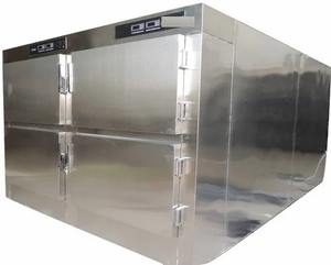Cámara mortuoria de refrigerador de acero de 4 cuerpos para almacenamiento seguro de cadáveres muebles de hospital - Product Image 1