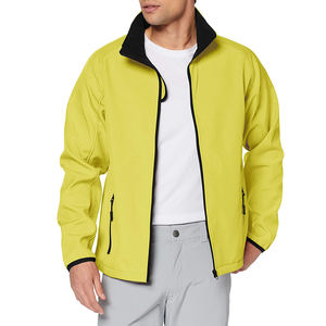 Chaqueta de bombardero delgada personalizada, diseño personalizado, ropa de trabajo de invierno para hombres, a prueba de viento, impermeable, forro polar, cremallera, logotipo frontal Reversible - Product Image 2