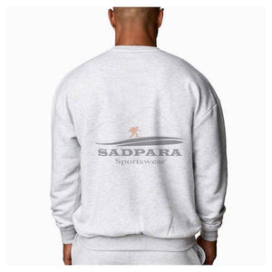 Respirant personnalisé hommes survêtement grande taille formation survêtement Jogging deux pièces vêtements de sport coton Polyester hiver ensemble - Product Image 2