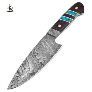 Couteau de Damas Couteau de chasse en acier de Damas Bowie de chasse de Damas - Product Image 1