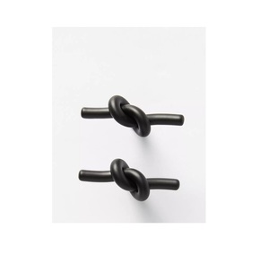 Vintage wall <b>hooks</b> made of strong metal with weathered finish and elegant form suitable <b>for</b> hanging <b>keys</b> hats or towels - Product Image 1