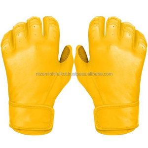 Guantes de bateo de béisbol de cuero Cabretta Puño corto Premium Durable Agarre cómodo para jóvenes y adultos 2017 - Product Image 6