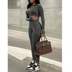 High Stretch Workout Jumpsuit <b>Tights</b> <b>Women</b> Active Wear One Piece Bodysuit Sports Jumpsuit Sets <b>for</b> <b>Women</b> <b>Compression</b> Jumpsuit - Product Image 3