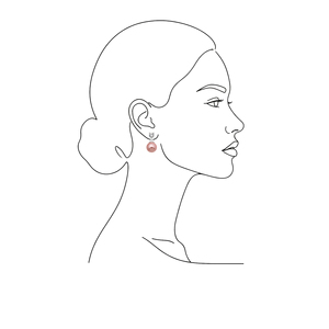 Nouveauté : Boucles d'oreilles en argent sterling 925 avec pierre de zircon de 4 mm et perle de coquille rose de 8 mm, provenant de Turquie - Product Image 3