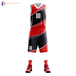 Uniforme de basket-ball uni derniers uniformes de basket-ball réversibles tenue uniforme de basket-ball 2023 - Product Image 5