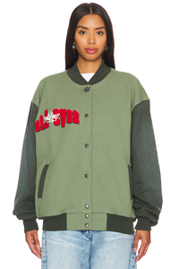 Veste universitaire unisexe de haute qualité, mélange de laine, manches en simili cuir, option de logo personnalisé, broderie personnalisée, équipe, école - Product Image 6