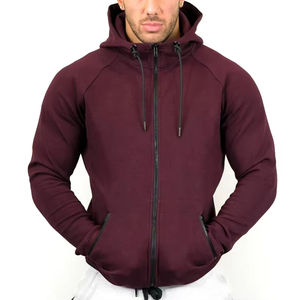 Nouvel arrivage en gros de sweats à capuche respirants pour hommes 100% coton avec fermeture éclair pour hommes sweat à capuche pour hommes avec logo personnalisé à bas prix - Product Image 4