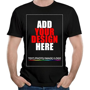 Camiseta de cuello redondo personalizada de alta calidad para hombre 100% algodón Premium 180 210 250 300 gramos logotipo impreso en la parte delantera BD - Product Image 1